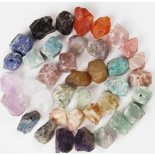 2PC Natural Amethyst Lapis Lazuli Ore Mineral Quartz Home Decoration Stone Jewelry Repair Healing Beads Specimen Gem Ornament