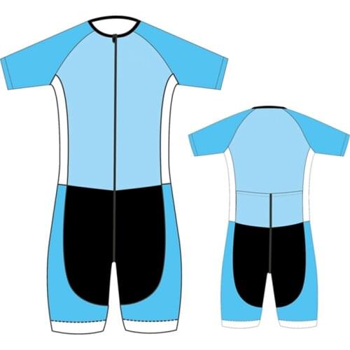 Custom-designed Club Logo Name Design Short Sleeve Cycling Skinsuit Triathlon Clothing Cyclist Skin Suit Jersey Set Tri Suit