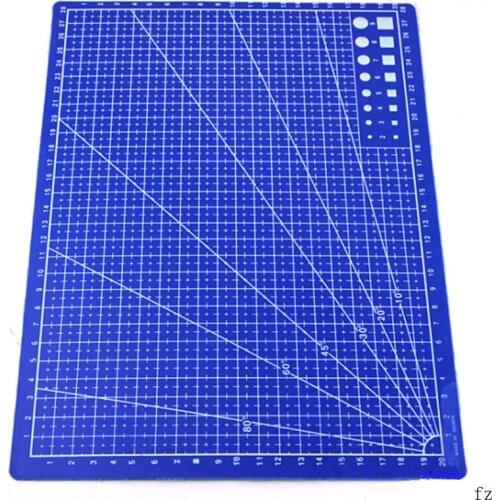 100 Pcs A4 Plastic Cutting Board Mat PVC Rectangle Grid Lines Cutting Mat Tool Cutting Pad Craft DIY Cut Tools
