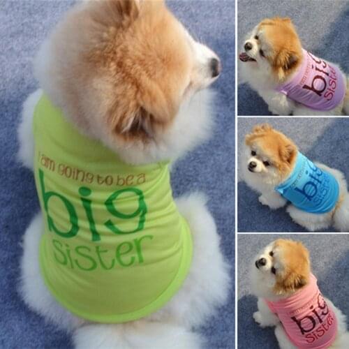 Cute Breathable Dog Pet Summer Outdoor Sun Protection Clothing Sleeveless Casual Dog Apparel