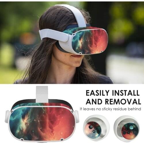 VR Glasses Sticker Protective Decal For Oculus Quest 2 Protective Skin Decals PVC Removable Glasses Stickers