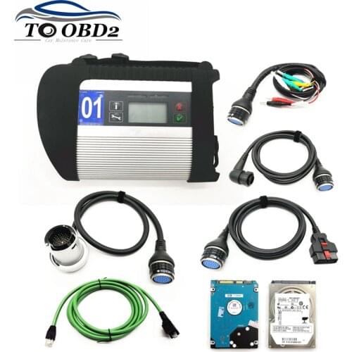 Full Chip For MB STAR C4 SD Connect Compact SD C4 DOIP PLUS for Mb star Multiplexer Diagnostic Tool with WIFI multi-language