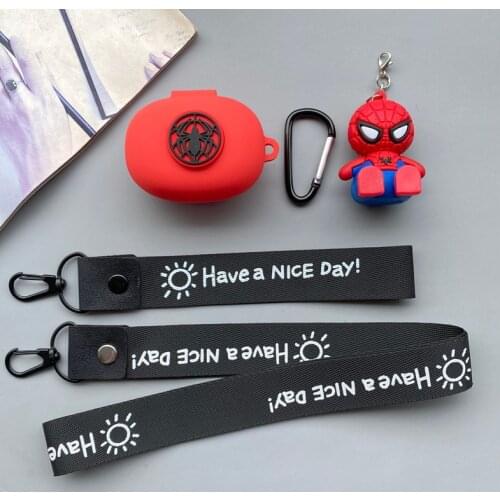 Marvel Silicone Case For realme Buds Q TWS Wireless Earphone Soft Washable Dust-proof Protector For Realme Buds Q