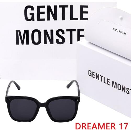 Sunglasses Women Vintage Korean Design GM Large Frame Sunglasses Men Trendy Gentle Original Package Dropshipping Dreamer 17