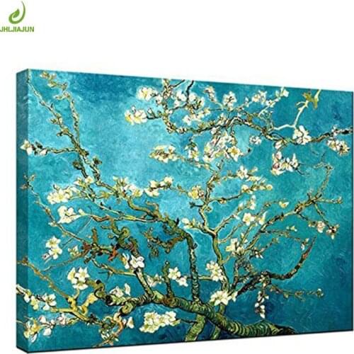 JHLJIAJUN Modern Watercolor Painting Plum Blossom Painting Nordic Wall Art Print And Poster Dining Living Home Decor Picture