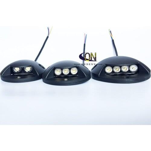 LED Floor Stair Step Spotlight 2W 3W 4W AC85-265V DC12V for Garden Yard Path Road Side Lighting Landscape Lamps Dimmable