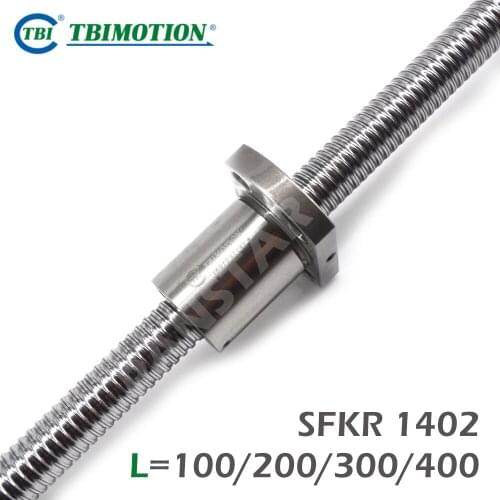 TBI Motion C7 Ball Screw SFK1402 High Precision Mini Ballnut 100/200/300/400mm CNC Premium Parts