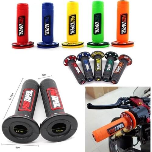 7/8'' Universal Motorcycle Pro Taper Handlebar Grips Gel Brake Rubber Motocross Protaper Handle Grip For pit bike cafe racer pcx
