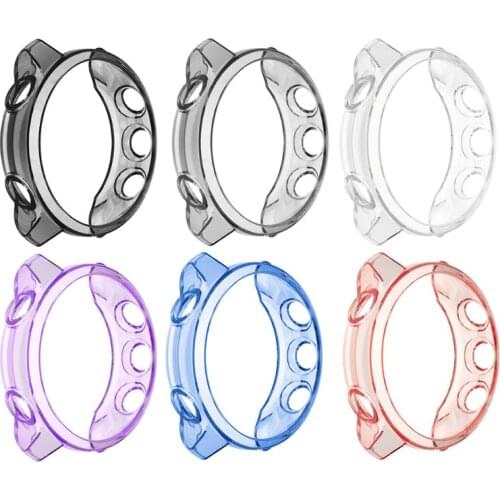 OOTDTY TPU Protective Case Cover Shell Protector for Garmin Forerunner 245/245M Watch