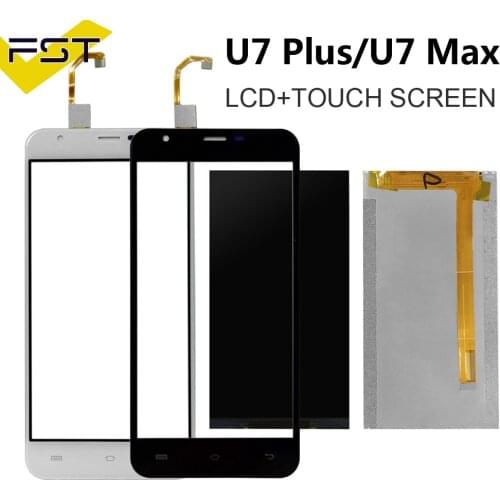 Black/White For Oukitel U7 Plus/U7 Max LCD Display+Touch Screen Digitizer fit Android 7.0 LCD Glass Panel Sensor Lens+Tools