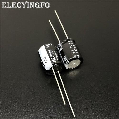 10pcs/100pcs 100uF 35V NICHICON KL 10x12.5mm 35V100uF Low Leakage Current Aluminum Electrolytic Capacitor