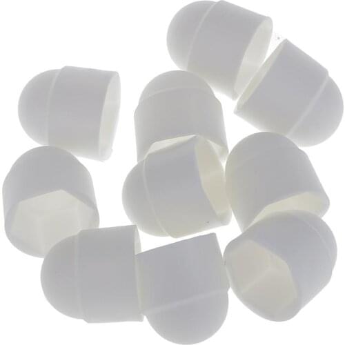 10x M12 Button Head White Dome Bolt Nut Protection Caps Cover Hexagon Screws white