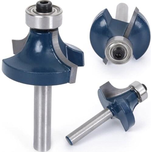 1xRouter Bit Shank 3/4 Radius Round Over Woodworking Cutter Tool High-frequency