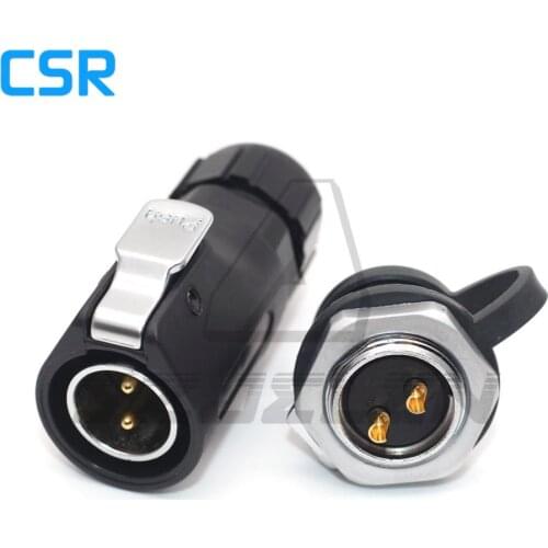XHP20 series, 2-pin waterproof connector plug and socket, Industrial charging connector