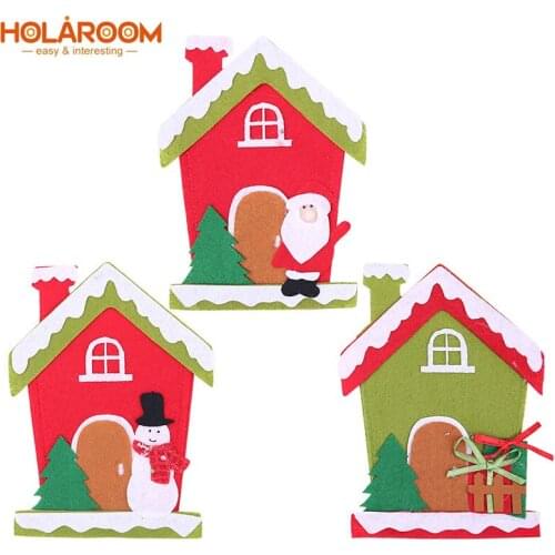 2pcs/lot New Christmas Knife and Fork Bags Merry Christmas Party Xmas Decorations New Year Creative Gift Bags Home Decoration