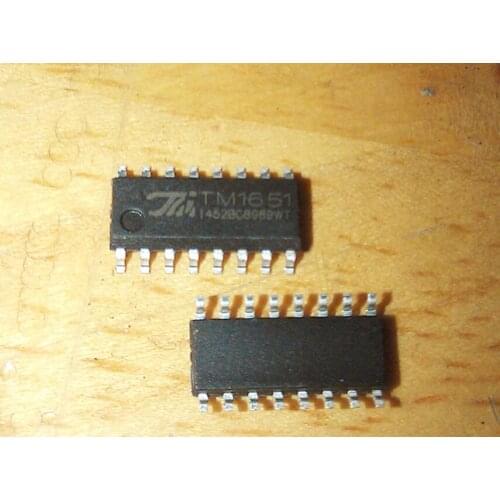 5/PCS New TM1651 SOP16 4X7 Segment 7Key Led Digital Tube/Panel Drive IC