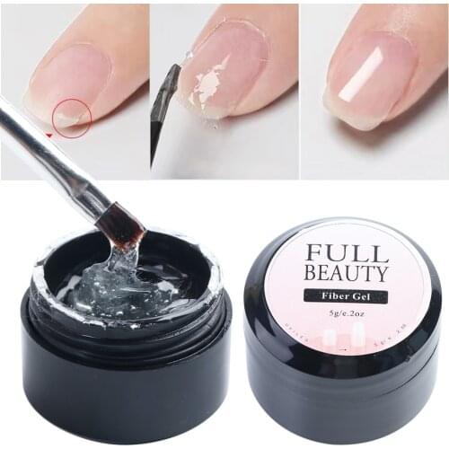 5g Creacked Repair Glue Nail Fiber Silk Extension Gel Silk Fiberglass UV Builder Gel Polish Manicure Prolong Accessorie CH1520-2