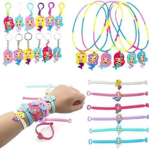 6Pcs Little Mermaid Party Supplies Mermaid Party Theme Birthday Decor Birthday Present Personalized Gift For Guest ww02