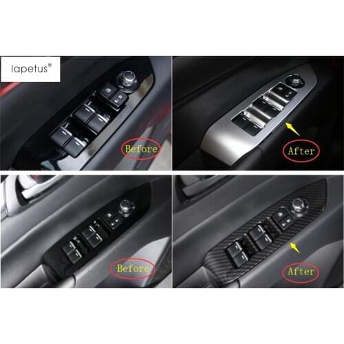 Accessories For Mazda CX-5 CX5 2017 - 2020 Inside Door Handle Panel Sticker Surround Window Lift Switch Panel Molding Cover Trim