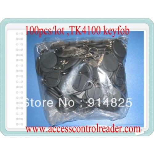 Free Shippment +100pcs/Lot+ TK4100 +125Khz + EM-ID RFID key fob with card number printed + one year warranty