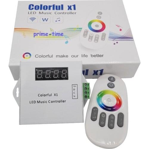 Colorful X1 Led Music remote Controller RF For magic dream full color Led Strip Light DC12V 18A + wireless touch control