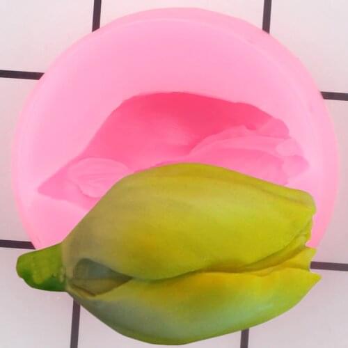 Flower Tulip Silicone Molds DIY Rose Cones Cake Border Fondant Cake Decorating Tools Candy Polymer Clay Chocolate Gumpaste Mould