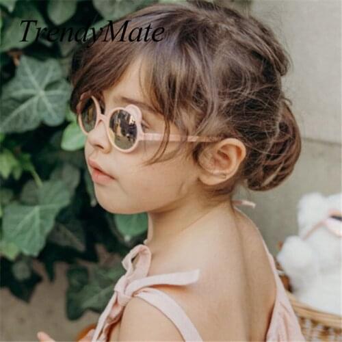 2021 Children Star Cartoon Round Colors Sunglasses Baby Girl Boy UV400 Goggles Outdoor Kids Summer Beach Holiday Eyewear 6106