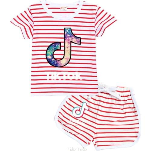 Little Boy Girl Cartoon Tik Tok T shirt Shorts Set Kid Baby Fire man T-shirt Shorts Toddler Clothing Set,Drop Ship