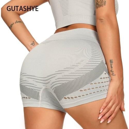 Gym Leggings for Women Summer Seamless Push Up High Waist Yoga Fitness Short Pants Running Athletic Gym Shorts