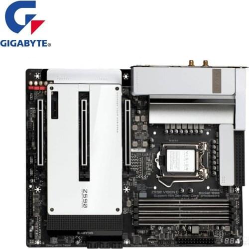 For Gigabyte GA Z590 VISION G Motherboard LGA 1200 Z590 Used Desktop Mainboard Support i3 i5 i7 10400F 10400 10100F 10700K