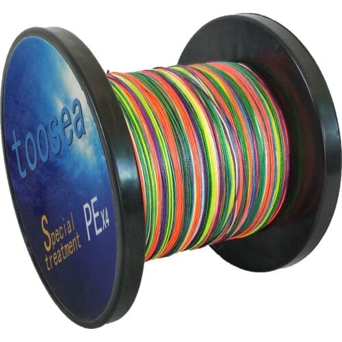 FishingLife Multi-Color 1 Meter/10 Meter 1 color 200M 4 Strands Multifilament PE Fishing Line Smooth Braided Lines Carp Fishing