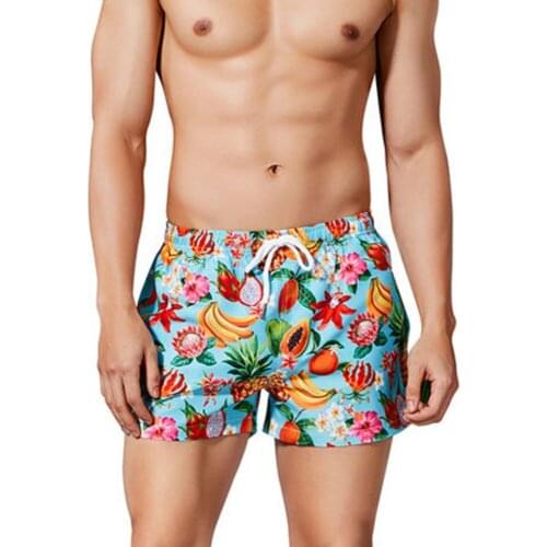 Mens swim trunks swimwear Fashion Printing swimming Shorts Quick Dry swimsuit swim briefs Surfing Shorts maillot de bain homme