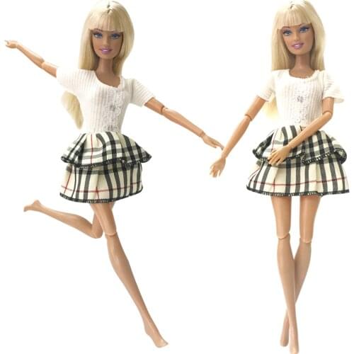 NK Newest Doll Dress Beautiful Handmade Party ClothesTop Fashion Dress For Barbie Noble Doll Best Child Girls'Gift 091F