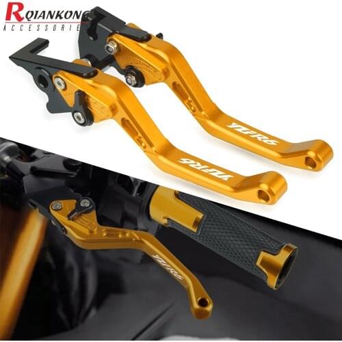 New Beautiful YZF R6 2020 Motorcycle Handle Grips Brake Clutch Levers For Yamaha YZFR6 YZF-R6 1999-2020 2019 2018 2017 2016 2015