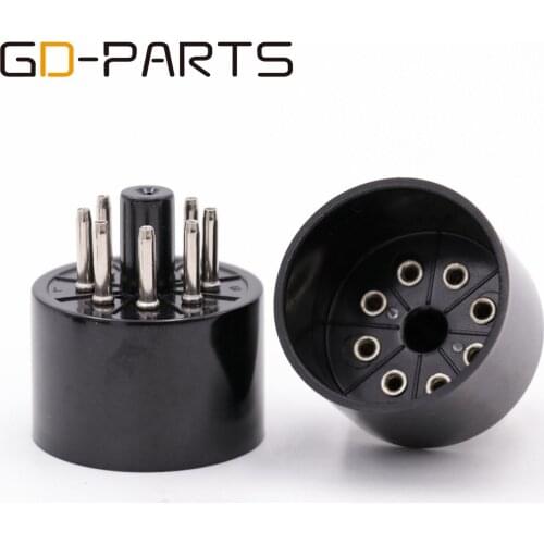 GD-PARTS 2PCS 8pin Bakelite Tube Socket EL34 6L6 6SN7 Valve Electron Tube Base