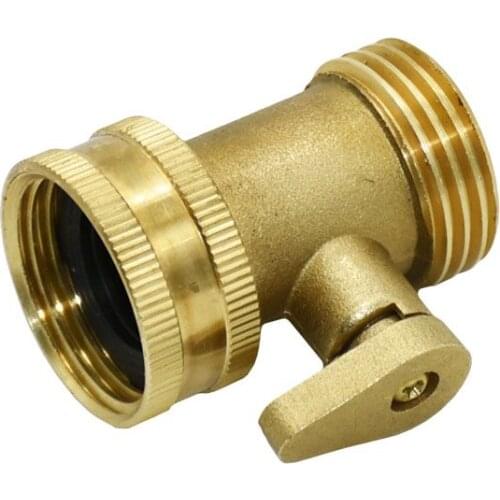 Female 3/4 to 3/4 male Brass Garden tap Irrigation water valve water gun 2 way tap cranes adapter 6pcs