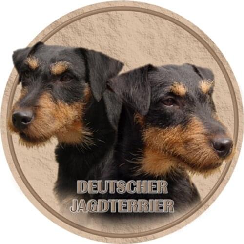 S40390# Various Sizes PVC Decal Jagdterrier Dog Pet Animal Car Sticker For Bumper Rear Window Laptop Refrigerator Toilet