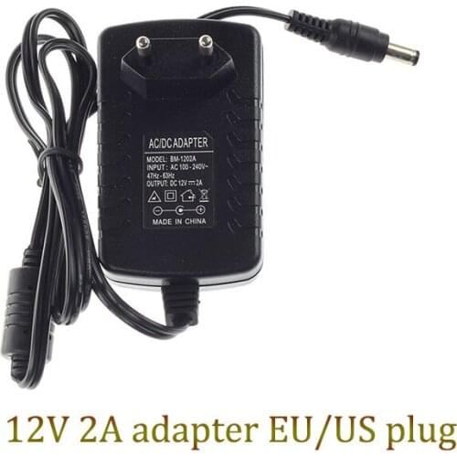 DC12V 2A Adapter power supply LED Transformer for LED string LED strip Light ,Bar Light,US/EU for choice