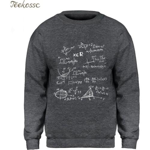 Science Funny Math Formulas Sweatshirt Men Divertida Hoodie Slim Fit Sweatshirts 2020 Winter Autumn Fleece Warm Brand Sportswear