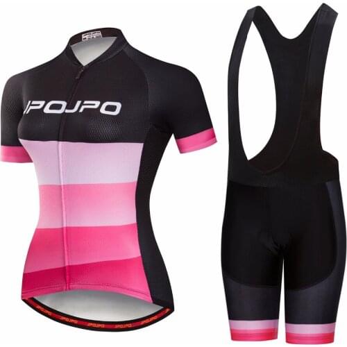 Cycling Jersey Set 2019 Bike Jersey Bib Shorts Suits pro team road Bike MTB Bicycle Top bottom Maillot Ropa Ciclismo Shirt Pink