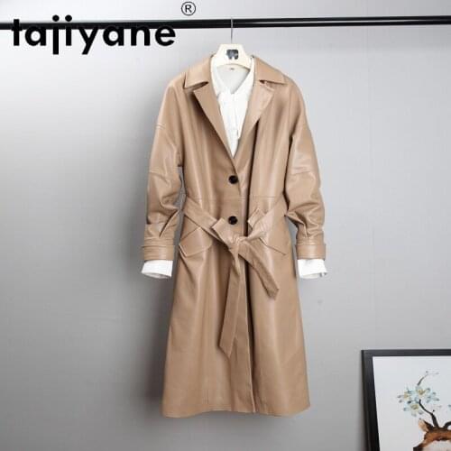 2021 Leather Real Clothes for Women Genuine Sheepskin Jackets Woman Long Coats Slim 5XL 6XL 7XL Mujer Chaqueta TN2090