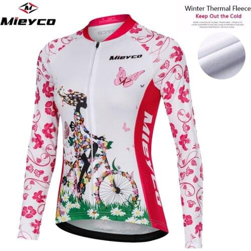 Winter Thermal Fleece Cycling Jersey Long Sleeve 2019 Bike Shirt Reflective maillot ciclismo Downhill Cycling Shirt MTB Jersey