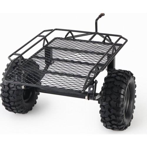 1/10 Metal Hitch Mount Trailer 220*205mm for RC Crawler Axial SCX10 90046 Traxxas TRX4 D90 Tamiya CC01