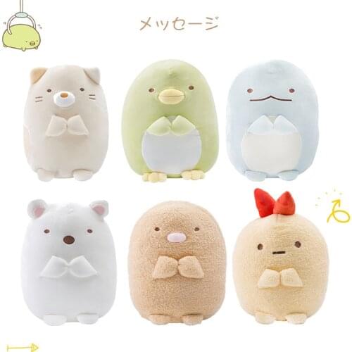 1PC 19/30cm Japanese Animation Sumikko Gurashi Penguin Cat Plush Toys San-X Corner Bio Cartoon Dolls Pillow Kids Birthday Gifts