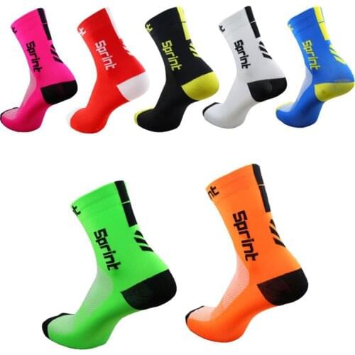 2018 Cycling Socks Men Women Anti-sweat Outdoor Sports Running Basketball Sport Socks Bicycle Bike Socks Calcetines Ciclismo