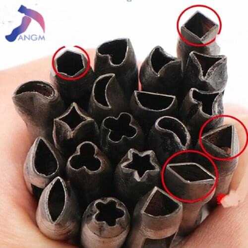 3 styles Pick Leather Tools Leather Punch Leathercraft Hole Craft Set Hollow Puncher Belt Punch 4.0mm-25mm for Clothing Canvas