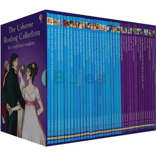 40 Books/set The Usborne Reading Collection for Confident Readers: My Fourth Reading Library Learning English Story Picture Book