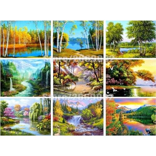 5D DIY Diamond Embroidery Scenic Full Square Drill Diamond Painting Cross Stitch Craft Gift Home Handmade Decoration TT1541