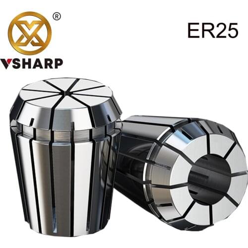 Engraving Machine Collet CNC Tool Holder Chuck Circlip ER25 Collet High Precision Spring Chuck Holder 3-16mm Shank Bits