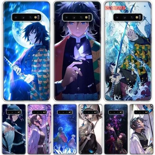 Demon Slayer Giyuu Shinobu Cover Phone Case For Samsung Galaxy S10 S20 Ultra Note 10 9 8 S9 S8 J4 J6 J8 + Lite Plus Pro S7 Coque
